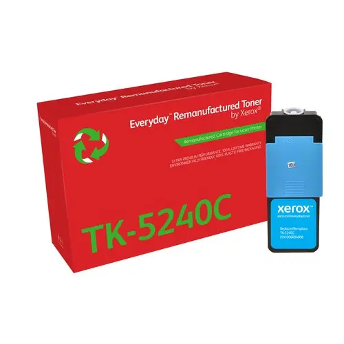 Xerox Everyday Reman For Kyocera TK5240C Cyan Laser Toner 006R04808