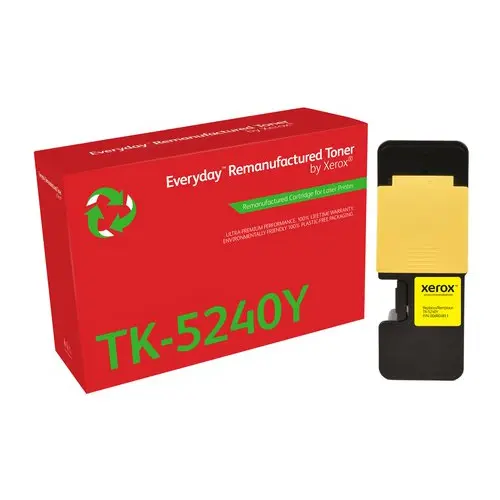 Xerox Everyday Reman For Kyocera TK5240Y Yellow Laser Toner 006R04811