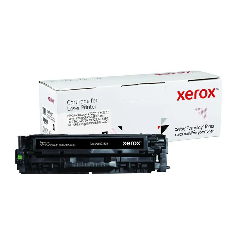 Xerox Everyday Toner For HP CC530A/CRG-118BK/GPR-44BK Black Laser Toner 006R03821