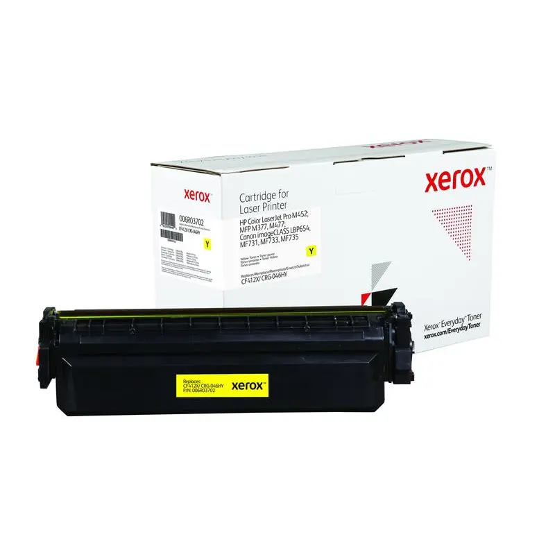 Xerox Everyday Toner For HP CF412X 412X / CRG-046HY Yellow Laser Toner 006R03702