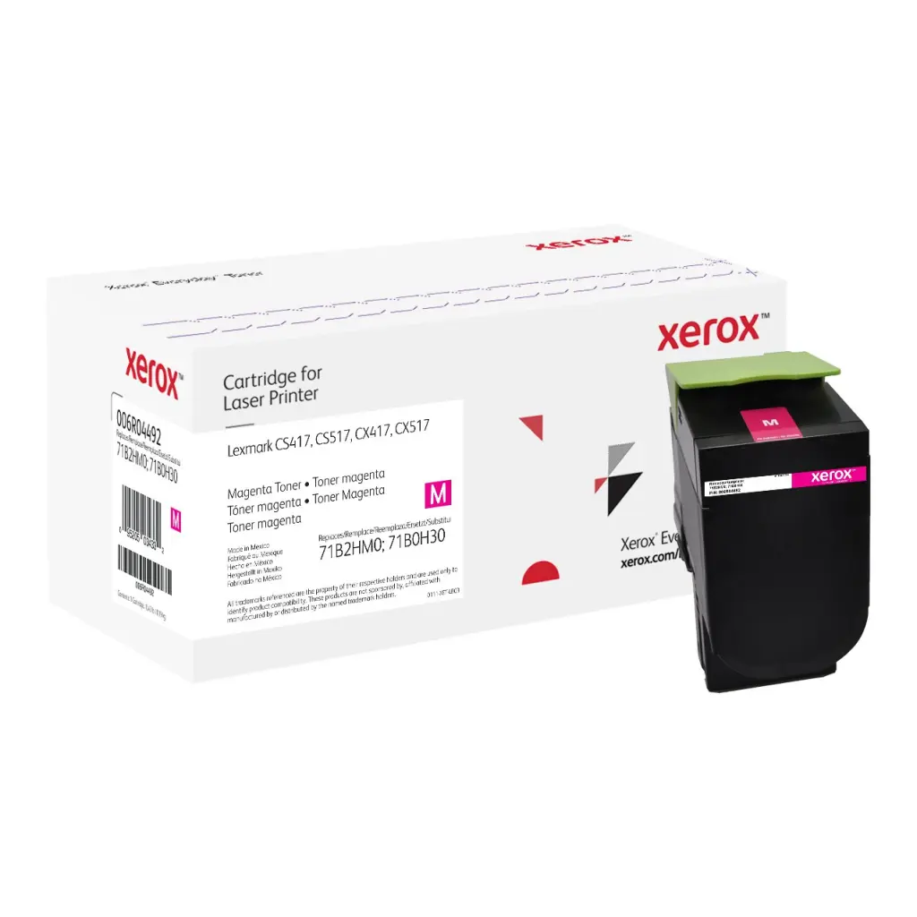 Xerox Everyday Toner For Lexmark 71B2HM0 71B0H30 High Capacity Magenta Laser Toner 006R04492 WHILE STOCK LASTS