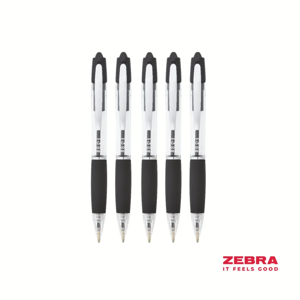 Zebra Z-Grip Max Retractable Ballpoint Pen Black Ink Box 12 