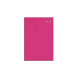 A4 2027 Week to View Diary Bright Pink Casebound