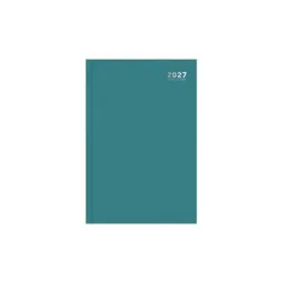 A4 2027 Week to View Diary Bright Teal Casebound