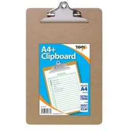 A4+ Masonite Clipboard - Jumbo Clip