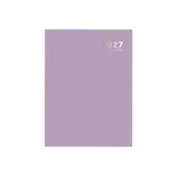 A5 2027 Day a Page Diary Bright Purple Casebound