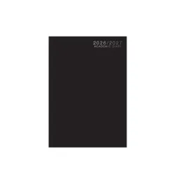 Academic Diary A4 Week to View Casebound 26-27 Black