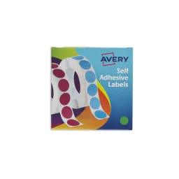 Avery 24-507 Self Adhesive Circle Labels Dispenser Green 19 mm Dia, 1120 Labels