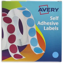 Avery 24-509 Self Adhesive Circle Labels Dispenser Blue 19 mm Dia, 1120 Labels