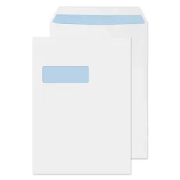 C4 Pocket Peel and Seal High Window White 100gsm (Pack of 250) 