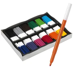 Colourworld Broad Felt Tip Markers 288 Pack x 6 Packs Assorted