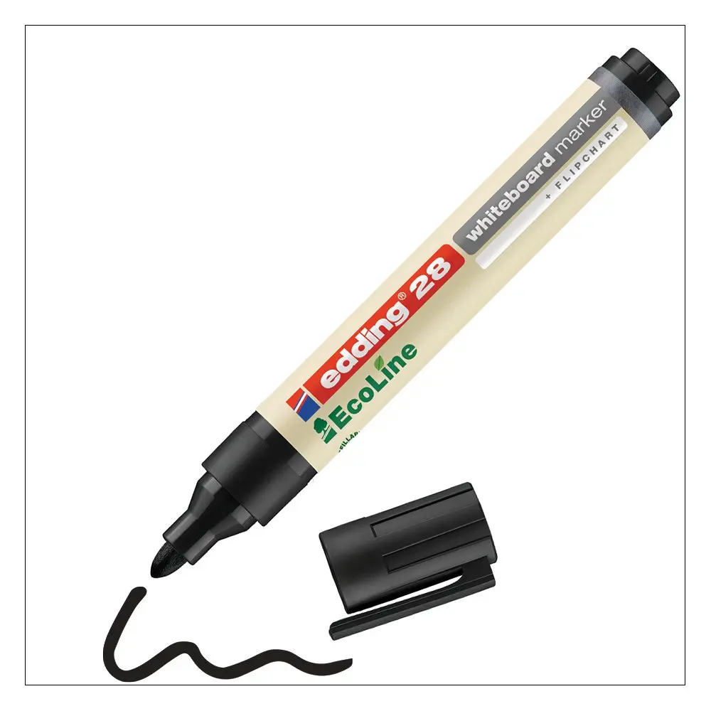 e-28 Ecoline Whiteboard Marker A5 Black (10)