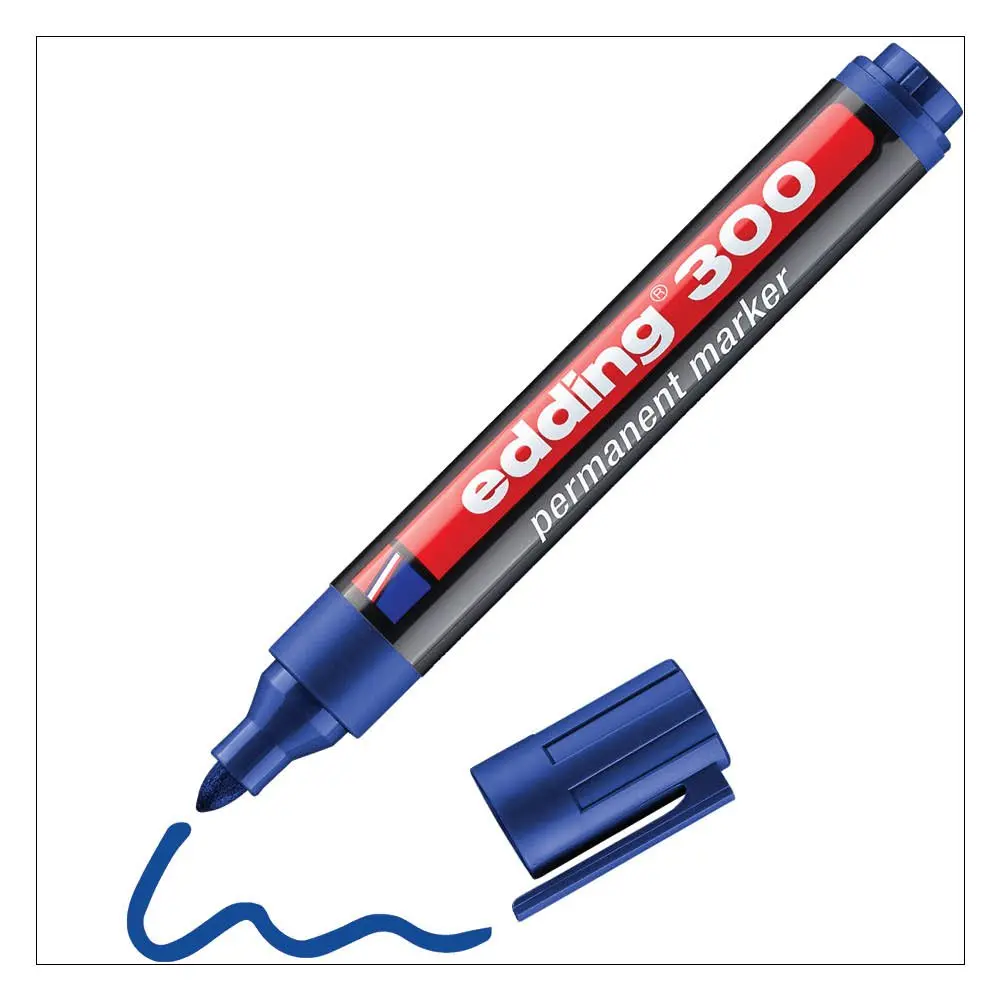 e-300 Permanent Marker A8 blue (10)