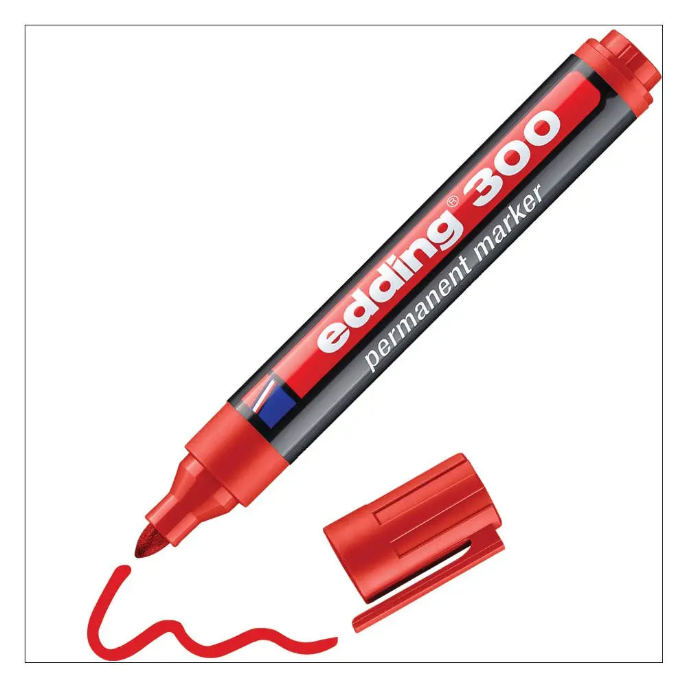 e-300 Permanent Marker A8 red (10)