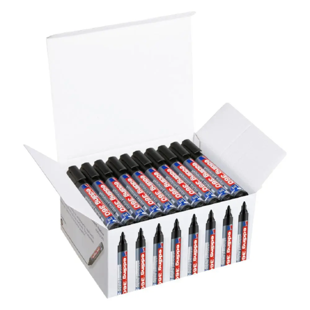 e-360 Boardmarker Classpack Black (50)