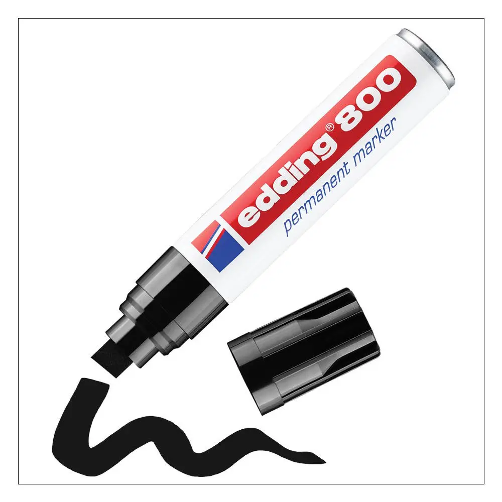 e-800 Permanent Marker black (5)