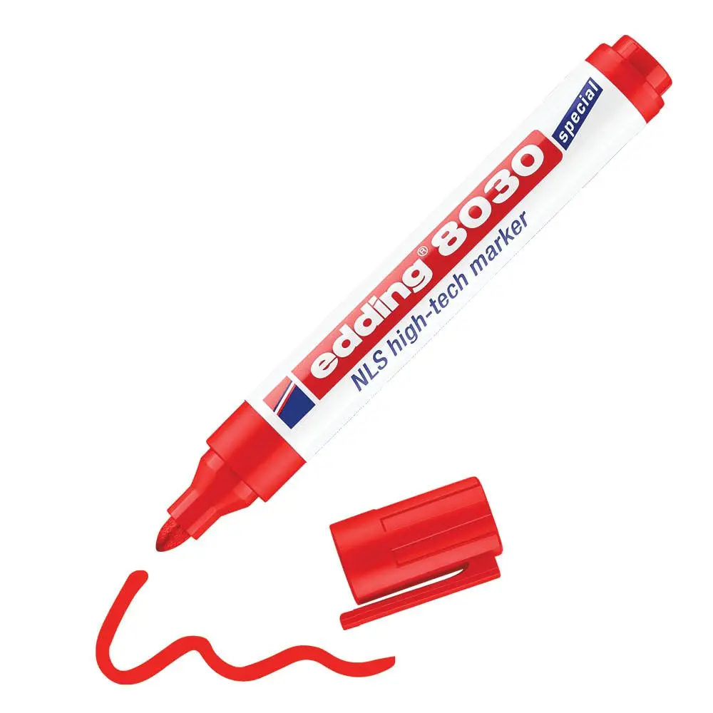 e-8030 NLS High-Tech Marker Red (10)