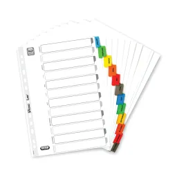 Elba A4  Strongline Assorted Jan-Dec 12 Part Divider 400008983