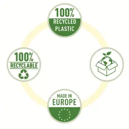 Esselte 100% Recycled Folder A4 (1 Pack of 100)