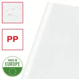 Esselte A4 Everyday Plastic Pockets 43 Micron Pack of 100