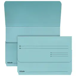 Esselte A4+ Manilla Document Wallets Pack 25 Blue