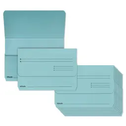 Esselte A4+ Manilla Document Wallets Pack 25 Blue