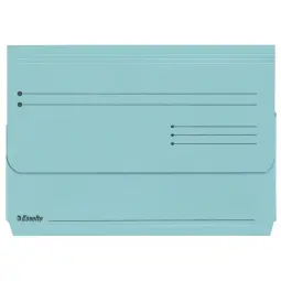 Esselte A4+ Manilla Document Wallets Pack 25 Blue