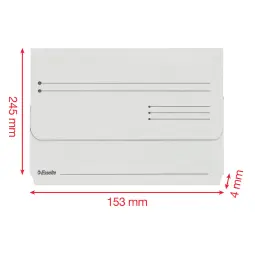 Esselte A4+ Manilla Document Wallets Pack 25 Buff
