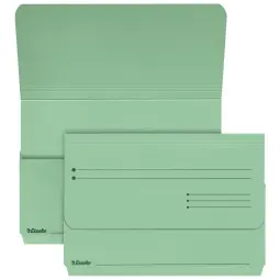 Esselte A4+ Manilla Document Wallets Pack 25 Green