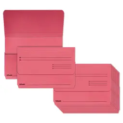 Esselte A4+ Manilla Document Wallets Pack 25 Red