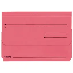 Esselte A4+ Manilla Document Wallets Pack 25 Red