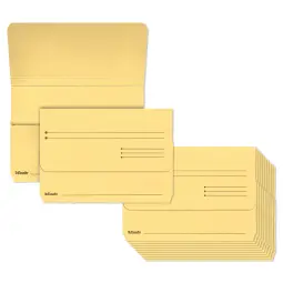 Esselte A4+ Manilla Document Wallets Pack 25 YelLow