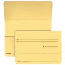 Esselte A4+ Manilla Document Wallets Pack 25 YelLow