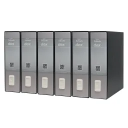 Esselte Dox 1 Lever Arch File Grey Pack of 6