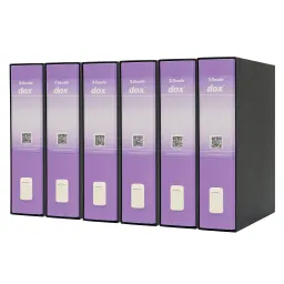 Esselte Dox 2 Lever Arch File Lilac Pack of 6