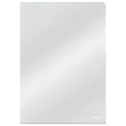Esselte Heavy Duty Cut Flush Folder 150 Min=cron Pack of 25 Crystal Clear