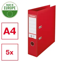 Esselte Lever Arch File 75mm Red Pack of 5