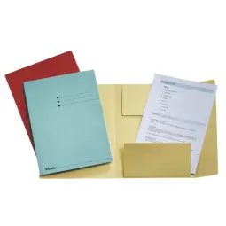 Esselte Manilla 3-Flap Folder Blue Pack of 50