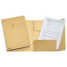 Esselte Manilla 3-Flap Folder Buff Pack of 50