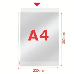Esselte Quality A4 Plastic Pockets 55 Micron Pack of 100