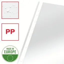 Esselte Quality A4 Plastic Pockets 55 Micron Pack of 100