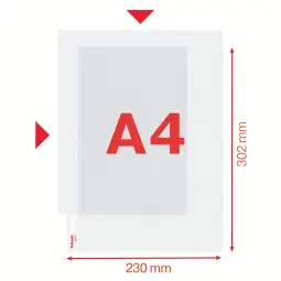 Esselte Quality A4 Recycled Punched Pocket A4 Opened Top and Left Pack of 100