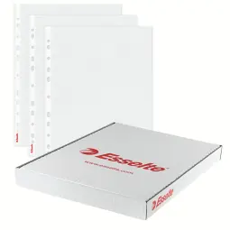 Esselte Quality A4 Recycled Punched Pocket A4 Opened Top and Left Pack of 100