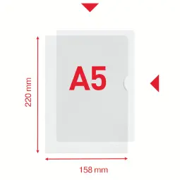 Esselte Quality A5 Recycled Cut Flush Folder Pack of 100