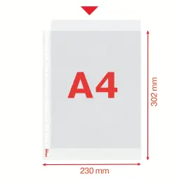 Esselte Quality Recycled Pocket A4 Pack of 100