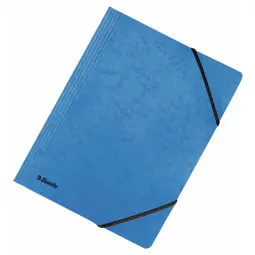 Esselte Rainbow Insert Folder With Elastic Band Blue Pack of 25