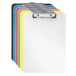 Esselte VIVIDA Clipboard Pack of 10 Translucent Assiorted Colours