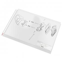 Esselte Pocket A3 Landscape Punched Pockets Embossed Clear Pack of 50