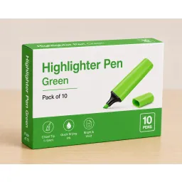 Highlighter Pen Green  Pack of 10