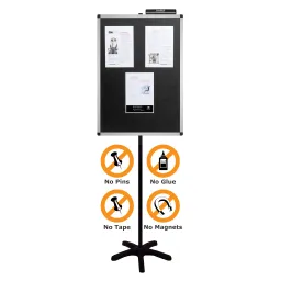 Justick JX600 Electro Adhesion Black Lobby Stand